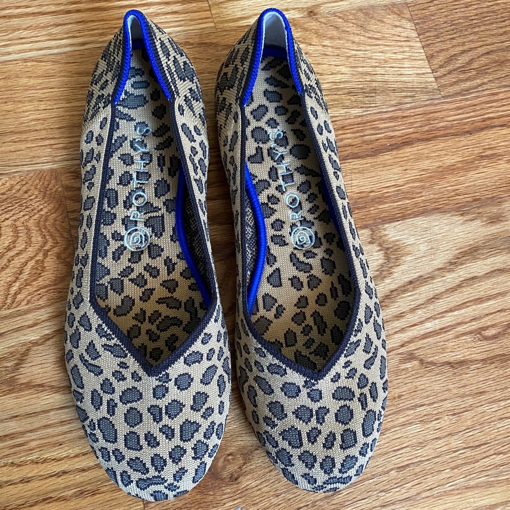 Leopard Rothys flats